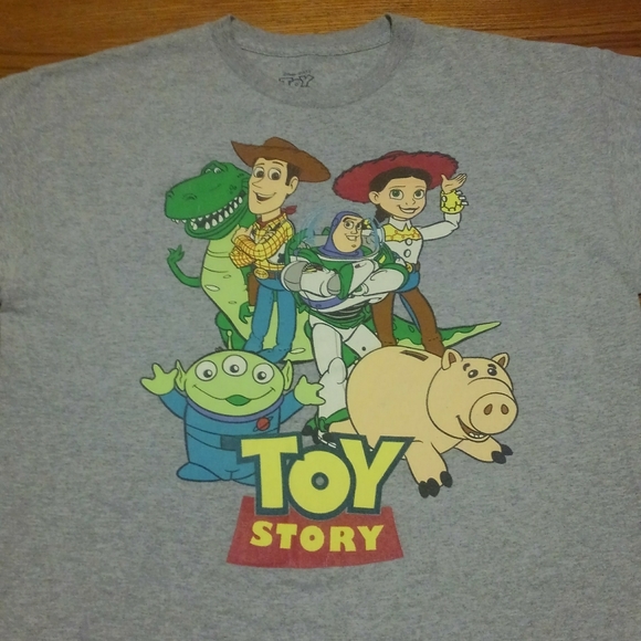 🐷👽 Toy Story Shirt Squad Buzz Light-year Disney Large Woody 🐴 Rex Ham Pig 🐖 - Picture 7 of 7